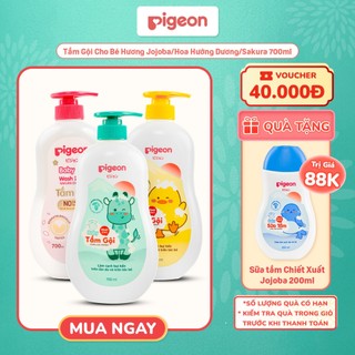   Livestream KOL  Sữa Tắm Gội Dưỡng Ẩm Cho Bé Pigeon 700ml Dịu Nhẹ Mềm Mại An Toàn Cho Da 