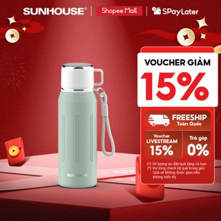  Bình giữ nhiệt Dual Sip 750ml Sunhouse  KS-TU750DG - Inox 316 cao cấp - Giữ nhiệt tới 10h - Cốc uống tiện lợi 