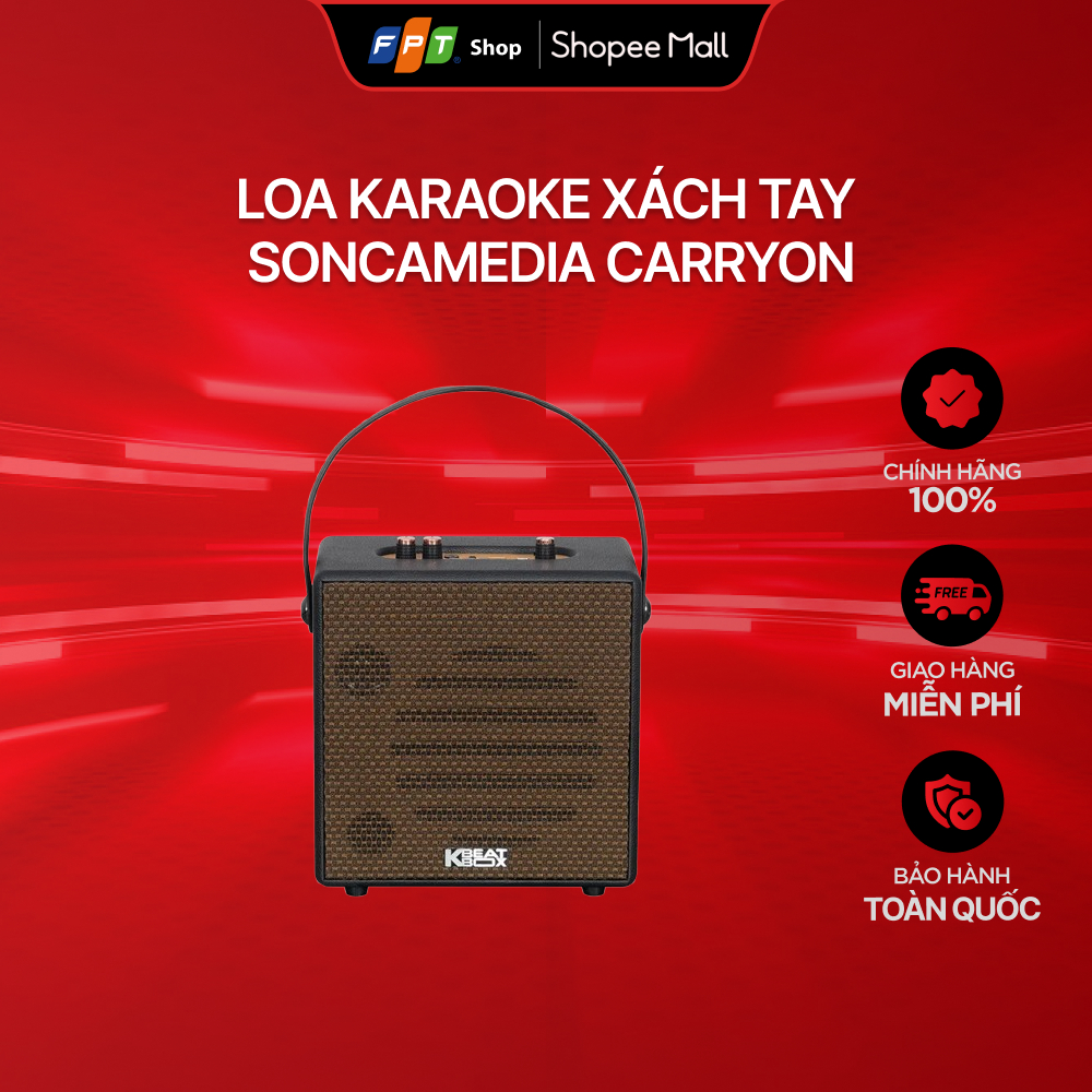 Loa karaoke xách tay SONCAMEDIA CarryOn | BigBuy360 - bigbuy360.vn