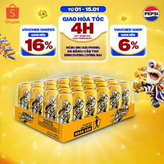   HỎA TỐC  Thùng 24 Lon Nước Tăng Lực Sting Vàng  320ml lon  
