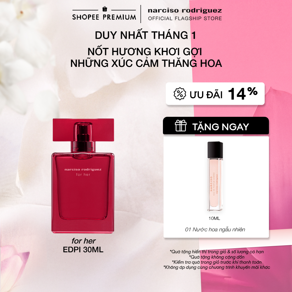 [LIVE KOL] Nước Hoa nữ Narciso Rodriguez For Her Eau De Parfum Intense 30ml