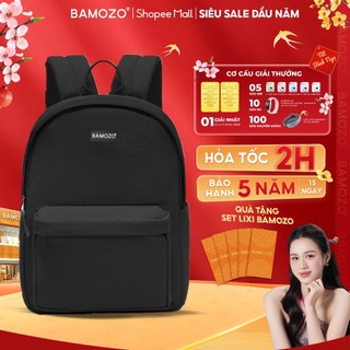  Balo đi học nam nữ BAMOZO Basic chống nước nhiều ngăn đựng vừa laptop 15.6inch phong cách Hàn quốc_BL04 