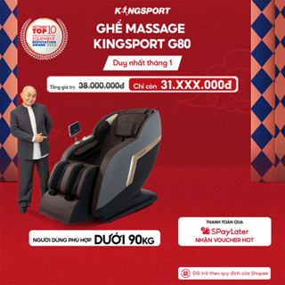  Ghế massage toàn thân KINGSPORT G80 hệ thống con lăn 3D hiện đại công nghệ lọc khí Ion âm 