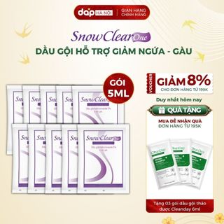  Dầu gội SnowClear One dạng gói 5ml giúp sạch gàu hết ngứa da đầu 