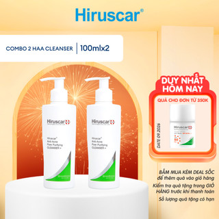  Bộ 2 Sữa rửa mặt ngừa mụn Hiruscar Anti-Acne Cleanser+ 100ml 