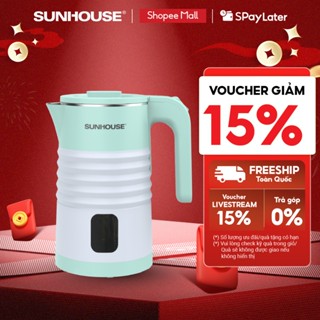   Mẫu mới  Ấm siêu tốc 1.8L Sunhouse SHD1357 - Bộ điều khiển cao cấp – Thân ấm 2 lớp chống bỏng – 1500W 