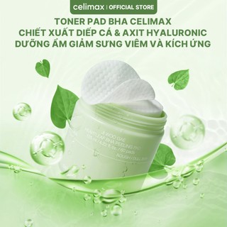 [LIVE] Toner Pad Tẩy Tế Bào Chết Celimax Ji Woo Gae Heartleaf BHA Peeling Pad 125ml/ 60pads