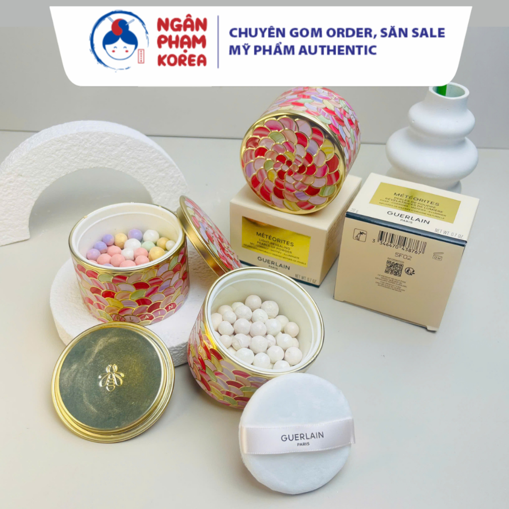 Phấn phủ ngọc trai Guerlain Meteorites Perles De Poudre 20g l Ngân Phạm Korea