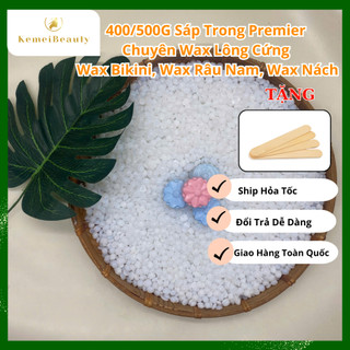   500G Sáp wax Premier trong suốt Wax nóng siêu bám lông - Tẩy lông nách lông bikini lông chân tay 