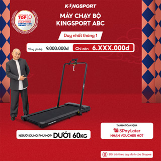  CHỈ GIAO MIỀN BẮC | Máy chạy bộ KINGSPORT ABC thảm chạy kim cương tốc độ tối đa 8km h kèm khóa an toàn 