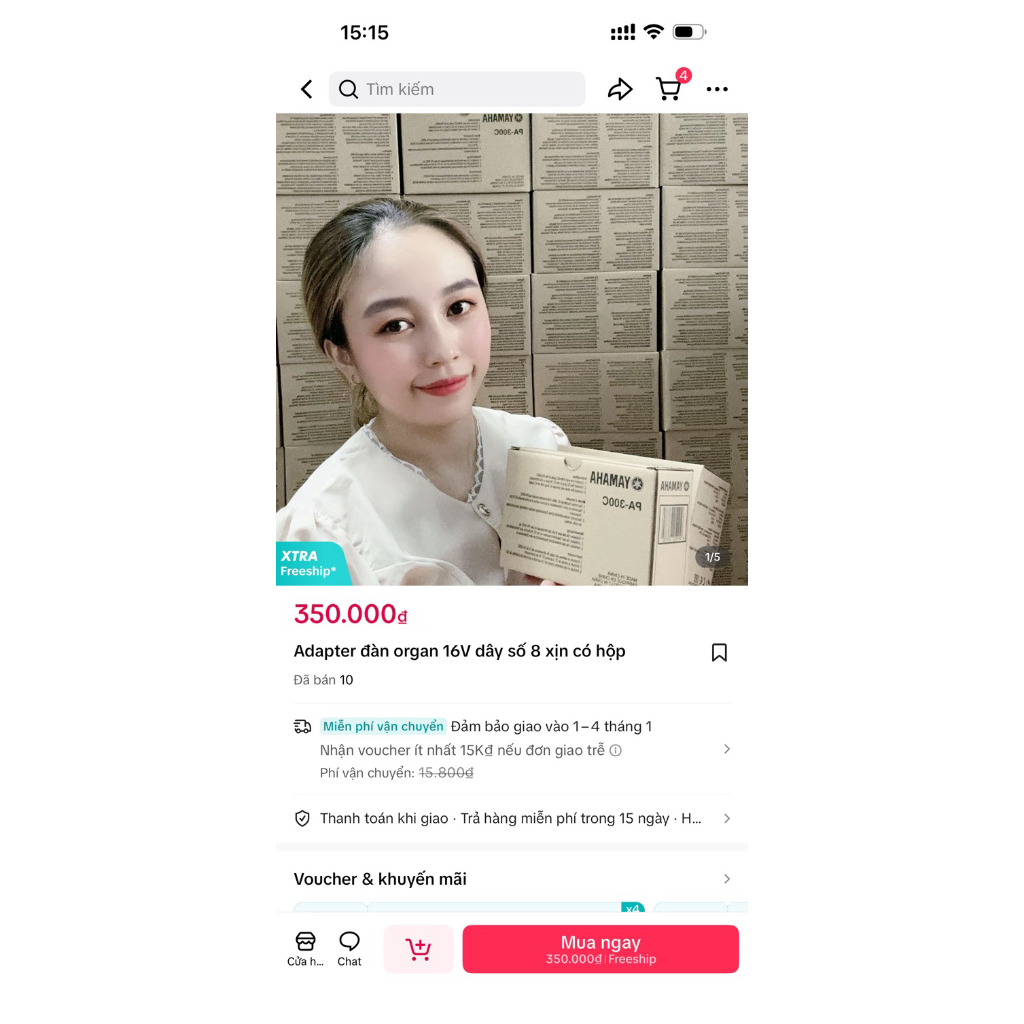 Adapter 16V loại 1 đàn organ