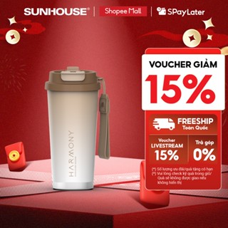  Bình giữ nhiệt Harmony 500ml Sunhouse KS-TU500 - Inox 316 - Giữ nhiệt nóng & lạnh tới 8 giờ - Vòi uống 2 chế độ 
