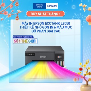  Máy In Epson EcoTank L8050 Thiết Kế Nhỏ Gọn In 6 Màu Mực Độ Phân Giải Cao 