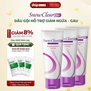  |COMBO 3 TUÝP| Dầu gội SnowClear One sạch gàu sạch nấm da đầu tuýp 50ml 
