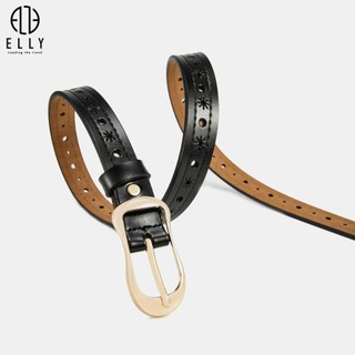 [Deal sang chảnh]  Dây lưng nữ cao cấp da thật ELLY – ED23