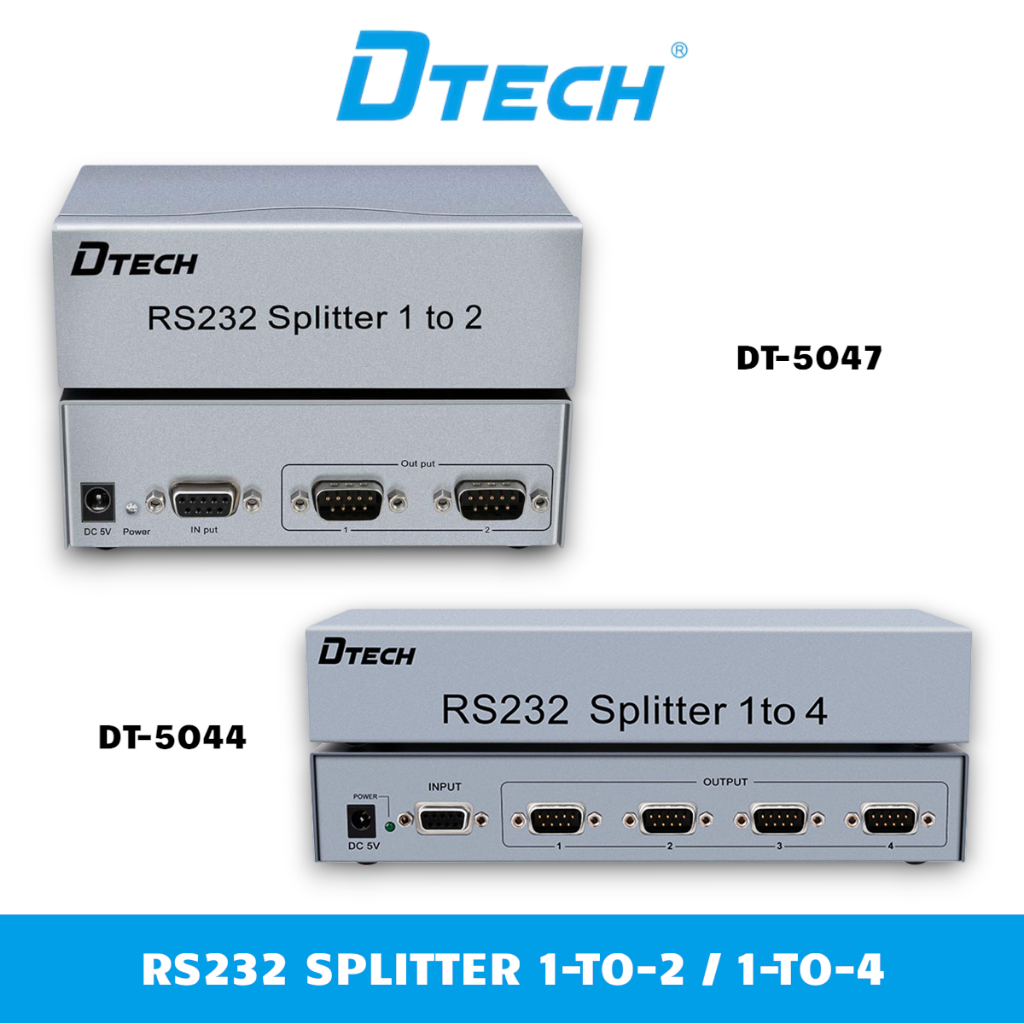 Multi Chia Tín Hiệu RS232 1 Vào - 2 Ra / 1 Vào - 4 Ra DT-5047, DT-5044
