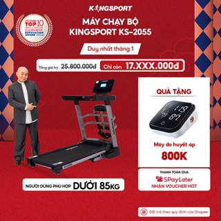  Máy chạy bộ KINGSPORT KS-2055 đa năng khung sườn Kingtech Titan 2.0 mạnh mẽ,12 chương trình 