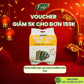  Rong biển kẹp hạt dinh dưỡng mix gạo lứt ăn vặt không đường FNV 1 gói 60g bánh hạt dinh dưỡng giảm cân 