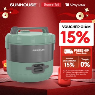  Nồi cơm điện 1.2L Sunhouse SHD8221 - Dung tích 1.2L - Tích hợp xửng hấp - Lòng nồi 3 lớp giữ nhiệt bền bỉ 