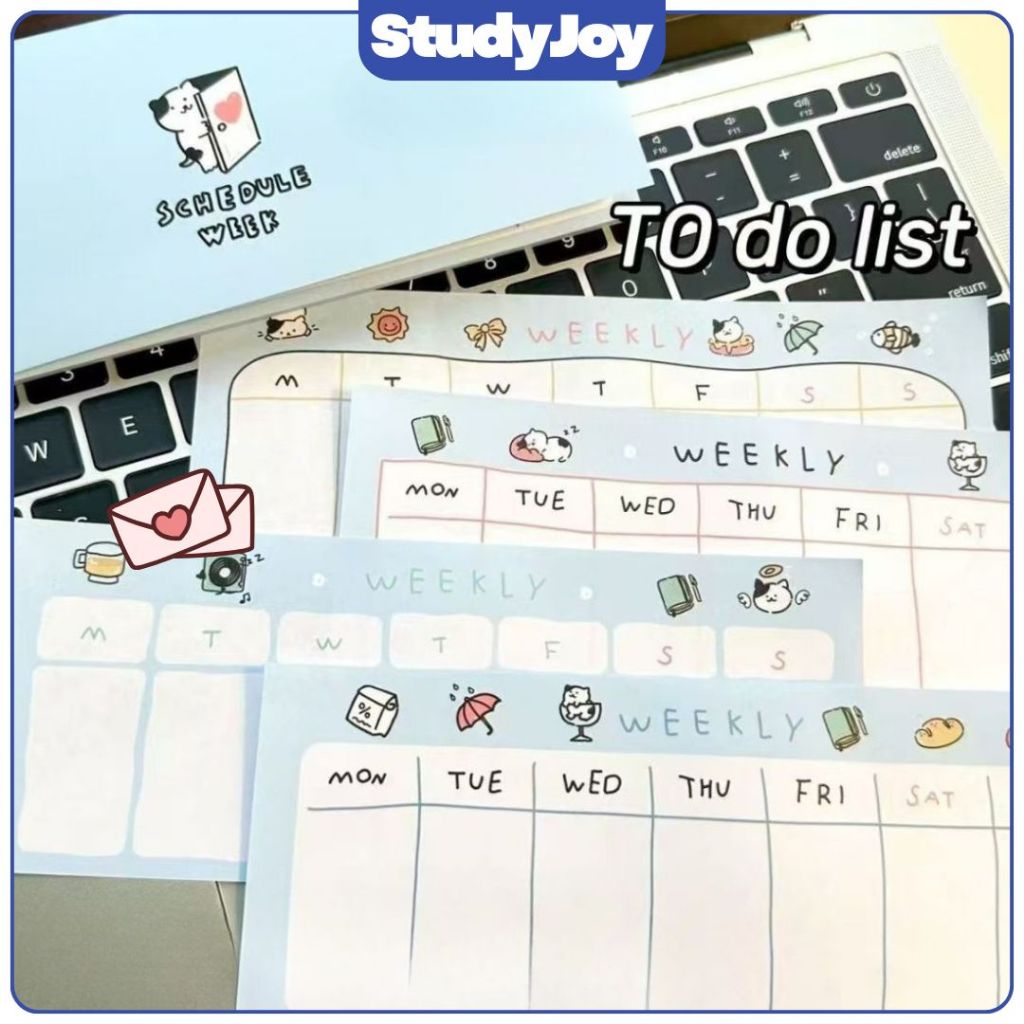 Sổ Ghi Chú Kế Hoạch Tuần StudyJoy thiết kế dạng pad tiện xé từng tờ, làm to-do list, check list