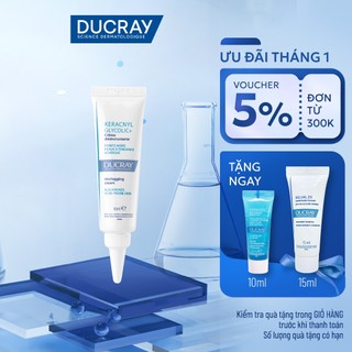   FS  Kem dưỡng giảm mụn đầu đen Ducray KERACNYL Glycolic+ Cream 30ml giúp kiểm soát bóng nhờn làm mịn da 