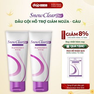   COMBO 2 TUÝP  Dầu gội sạch gàu SnowClear One giảm gàu nấm ngứa da đầu 50ml 
