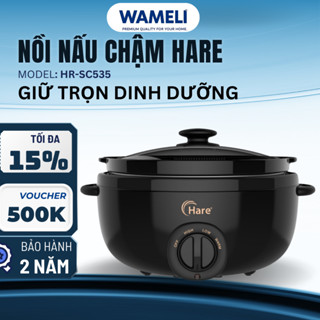 Nồi nấu chậm Hare HR-SC535 dung tích 3.5L nấu cháo kho cá, hầm xương, giữ trọn dưỡng chất