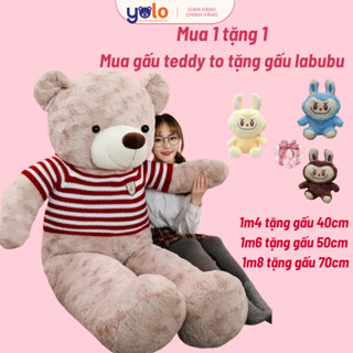  Gấu bông Teddy chính hãng. đủ size từ 1m -2m. thú nhồi bông teddy to khổng lồ tặng gấu bông labubu cho size từ 1m4  