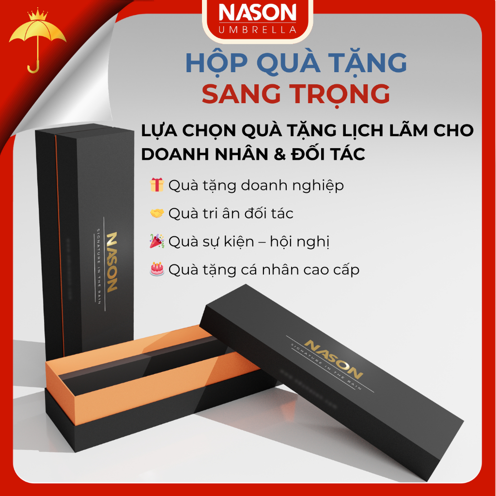 Hộp quà tặng ô/dù cao cấp Nason Umbrella
