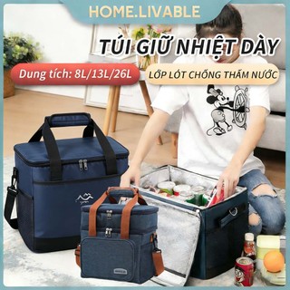  Túi giữ nhiệt dày,Túi Làm Lạnh Đồ Uống Cách Nhiệt,ship hàng đồ ăn,size lớn đại,vải chống nước,túi shipper giao hàng 