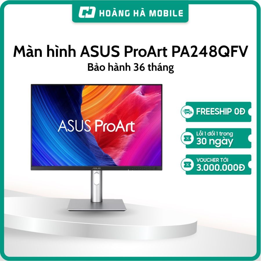 Màn hình ASUS ProArt PA248QFV (24.1 inch/WUXGA/IPS/100Hz/5ms/loa)/ PA278QGV (27inch/QHD/IPS/120Hz/5m