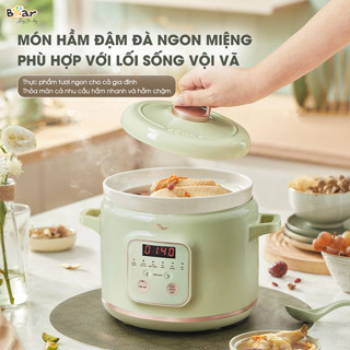 Nồi Nấu Chậm Bear 2L Nồi Nấu Cháo Chậm Nồi Kho Thịt Kho Cá Hầm Canh Giữ Trọn Dinh Dưỡng SB-NNC20