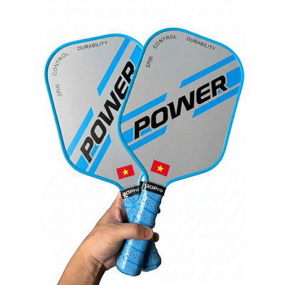 Vợt pickleball chính hãng 3DPRO POWER Carbon T700 xoáy spin kiểm soát tốt điểm ngọt rộng drive mạnh