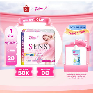   Sản phẩm cải tiến  Băng vệ sinh Diana Sensi siêu mỏng cánh 20 miếng gói 