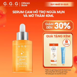   KOL  Serum Cam làm dịu giảm mụn mờ thâm G.G.G Wonder Glow Healing Serum 40ml 