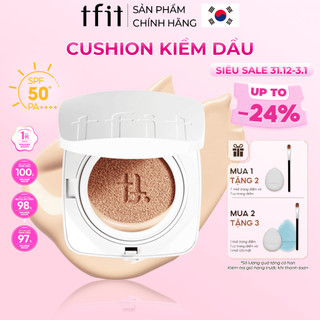  Cushion Chống Nắng LAYERING FIT COVER CUSHION EX TFIT Phấn nước trang điểm Hàn Quốc Trang Điểm Mịn Lì Lâu Trôi Dưỡng Ẩm 