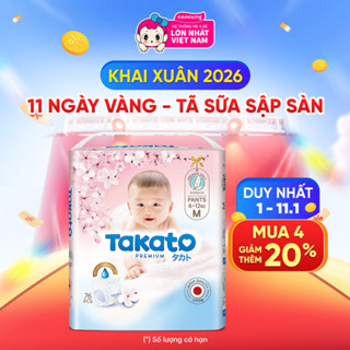  Tã quần Takato siêu mềm mại  M 76 miếng  - Con Cưng 