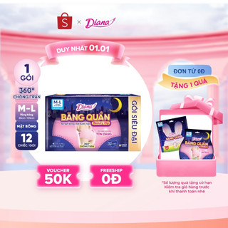  Diana Băng Quần Beauty Hip size M-L 12 chiếc gói 