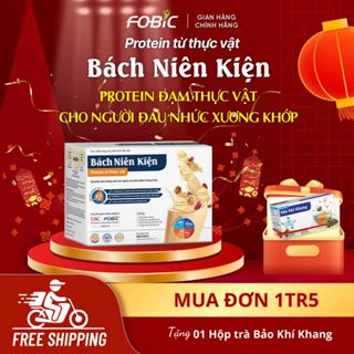  Protein đạm từ thực vật Bách Niên Kiện- Hộp 14 gói-  Dinh dưỡng hỗ trợ cho người đau xương khớp khỏe xương dẻo khớp 