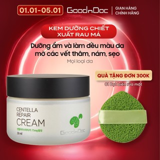  Kem dưỡng ẩm phục hồi rau má GoodnDoc Centella Repair Cream 