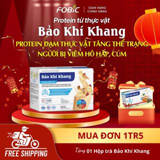  Protein đạm thực vật Bảo Khí Khang- Hộp 14 gói- dành cho người bị bệnh hô hấp hen suyễn viêm phế quản mạn COPD 
