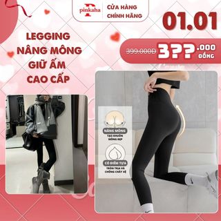   BẢN CAO CẤP  Quần Legging PINKAHA Lót Lông Mùa Đông Siêu Ấm Quần Biking Nữ Giữ Nhiệt LG50 