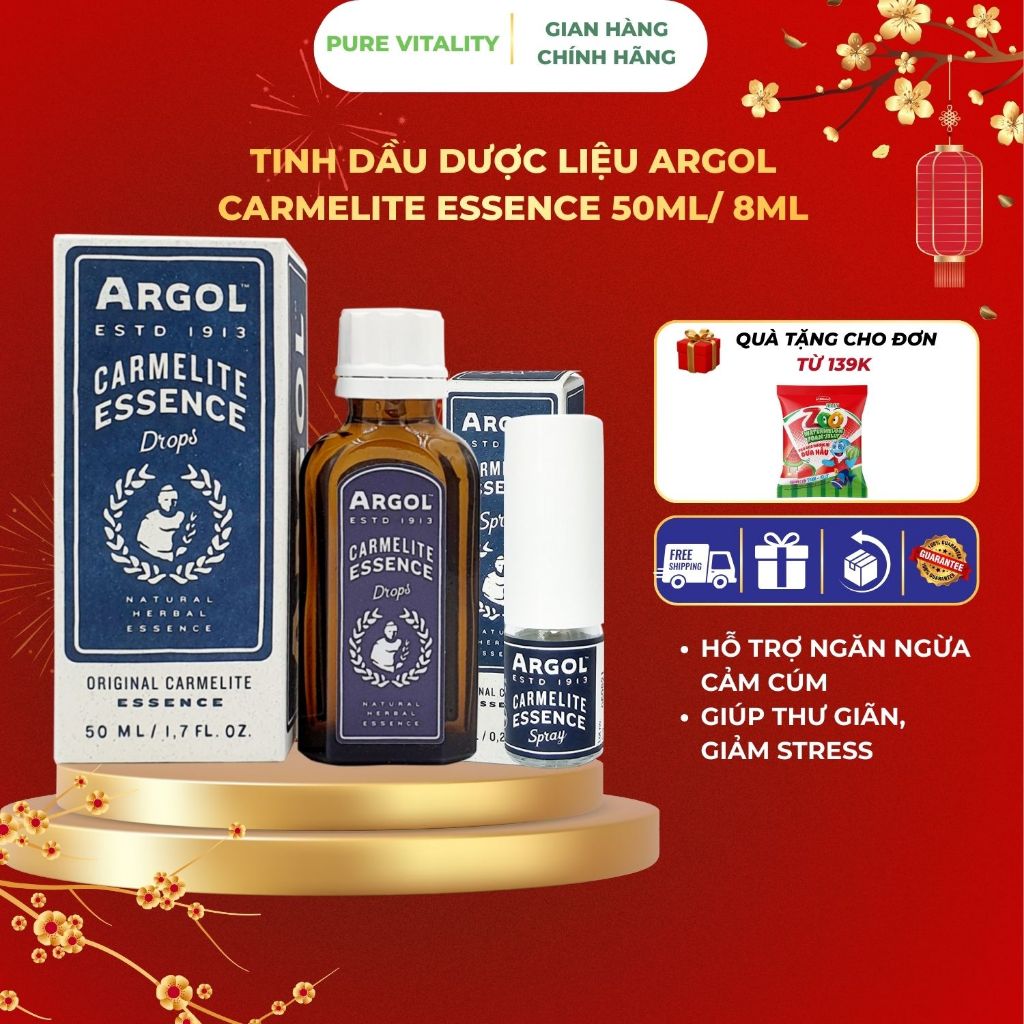 Tinh dầu Dược liệu Argol Carmelite Essence – Tinh Dầu Xông Mũi, Hỗ Trợ Ngăn Ngừa Các Bệnh Hô Hấp loạ