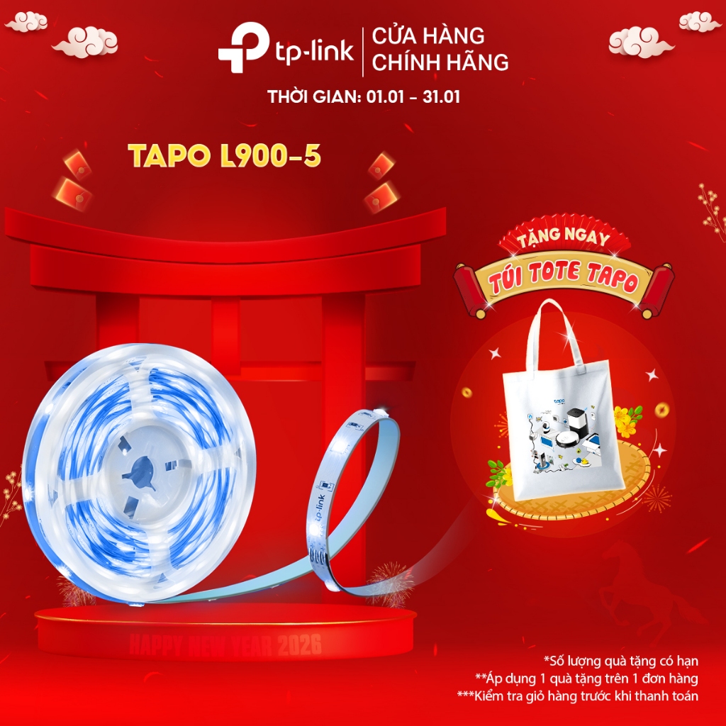 [Hỏa Tốc] Bộ Led Dây TP-Link Tapo L900-5 / L920-5 / L930-5 Đèn Thông Minh Đa Màu Sắc, Dây Dài 5 Mét