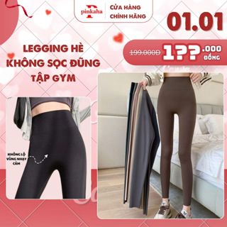  Quần Legging Nữ Nâng Mông Háck Dáng Không Lộ Vùng Tam Giác PINKAHA Chất Su Đúc Dày Dặn Cao Cấp LG29 