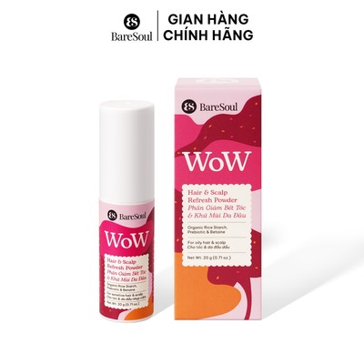 [LIVE] Phấn giảm bết, kiềm dầu, làm phồng & khử mùi da đầu với Bột gạo, Prebiotic & Betaine BareSoul WOW 20g