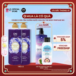   LG Daily Beauty Official  Combo 2 Sữa tắm hương nước hoa cao cấp On: The Body Perfume Violet Dream 1kg 