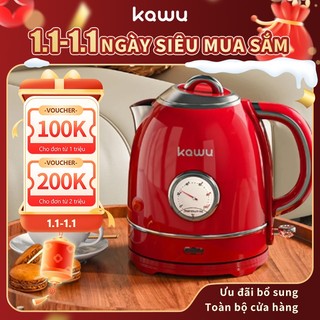  【Japan Design Kawu ấm đun siêu tốc 1.3L Thép Không Gỉ 304 bình nấu trà điện Ấm Đun Nước Dung 1355w 
