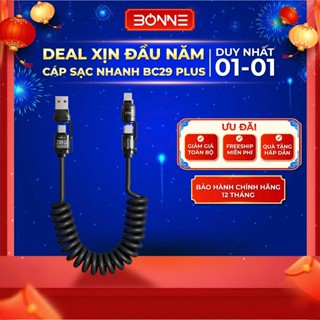  Cáp Sạc Lò Xo Đa Năng BC29 PLUS Sạc Nhanh 240W Cáp Sạc Nhanh 4 IN 1 Chống Rối Sạc Nhanh 240W 