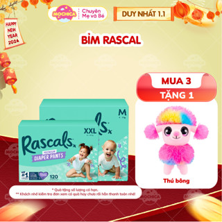  KOL- HCM  Tã bỉm dán quần Rascal + Friends size M58 L52 XL46 XXL40 - Hàng Chính Hãng _Mochica 
